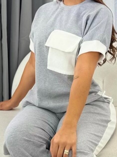 Set con Bolsillo Grande Deportivo Casual