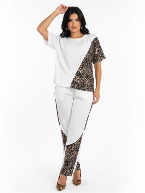 Conjunto de Dos Piezas Animal Print