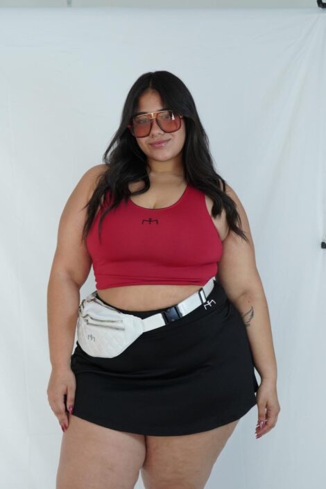 Falda Deportiva Negra Plus Size