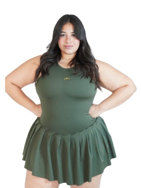 Set Milina verde oliva talla plus Milyn